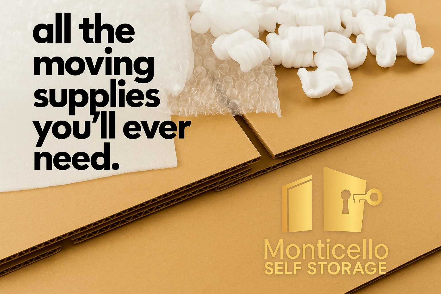 Monticello Storage - Moving supplies for storage
