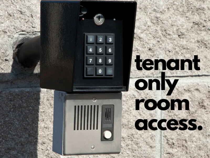 Tenant-only room access keypad